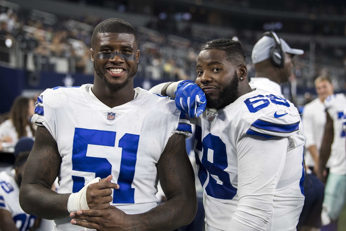 Ward (51) and Ross (68) spent time together with the Cowboys and are now reunited with the Jaguars. Mandatory Credit: Jerome Miron-USA TODAY Sports