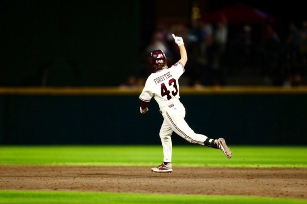 Shortstop Lane Forsythe had a huge game for Mississippi State in an 18-10 win over Arkansas State on Tuesday. (Photo courtesy of Mississippi State athletics)