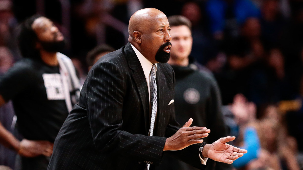 New Indiana coach Mike Woodson while coaching in the NBA