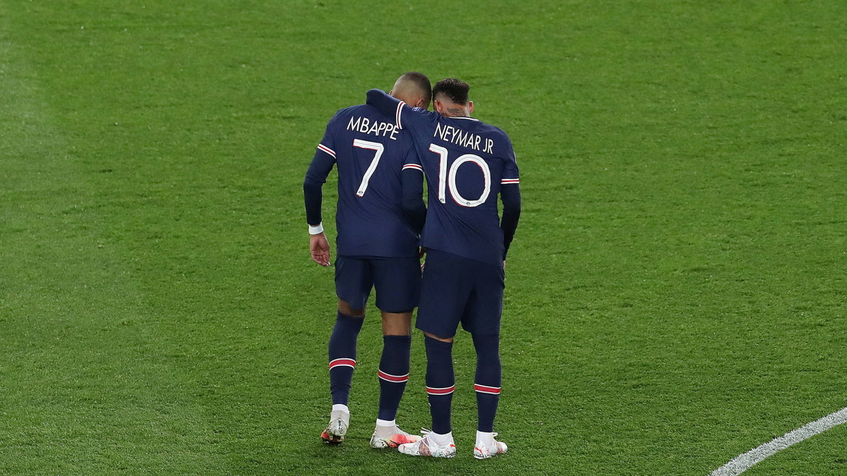 PSG stars Neymar and Kylian Mbappe