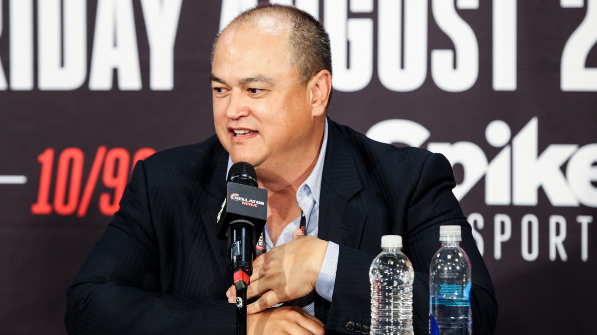 Bellator CEO Scott Coker at a press conference