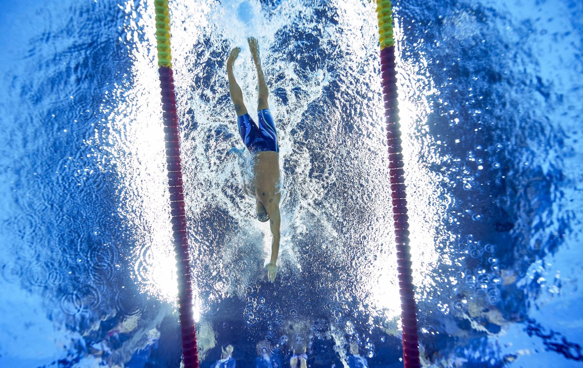Lochte raced as part of the U.S. men’s 4x200 freestyle relay team in the 2016 Games (above), helping to snag gold with his 1:46.03 leg in the final.