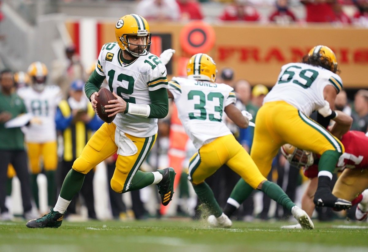 Packers quarterback Aaron Rodgers