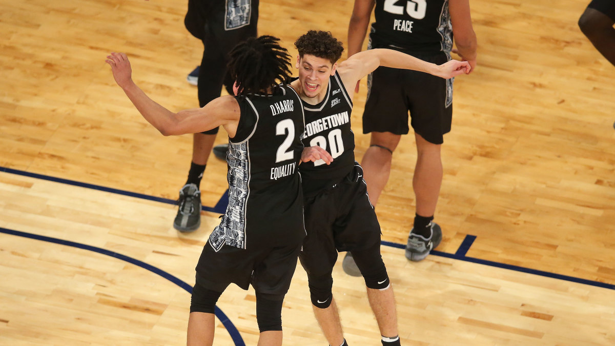 Georgetown celebrates its Big East tournament title