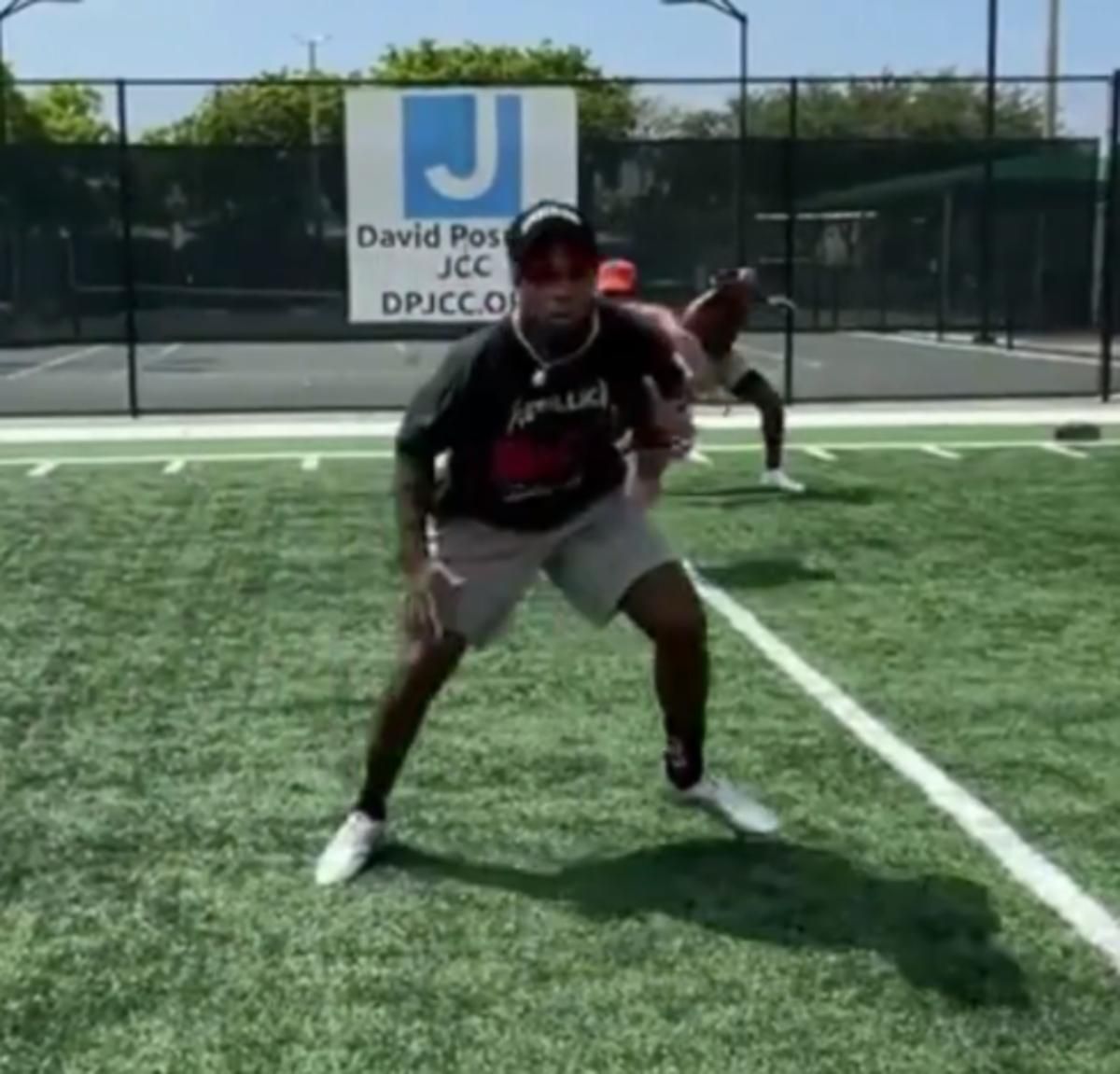 Kwon Alexander workout with Dr. Reef