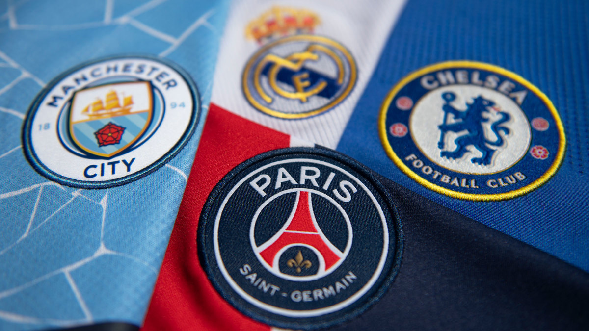 Man City, Real Madrid, PSG and Chelsea are in the Champions League semifinals