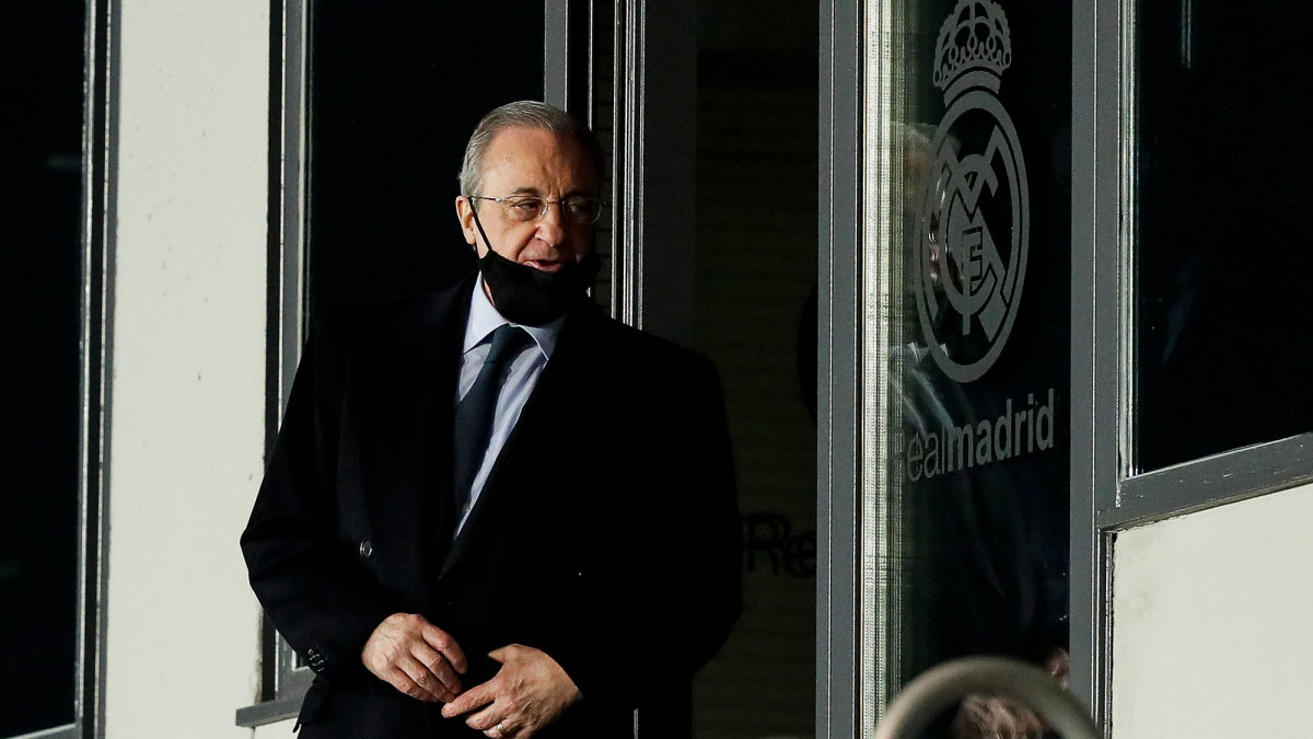 Real Madrid president Florentino Perez