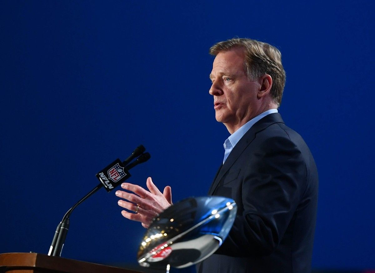 Commissioner Roger Goodell will conduct the NFL Draft on location in Cleveland this year after the coronavirus pandemic forced the event to be held virtually in 2020.
