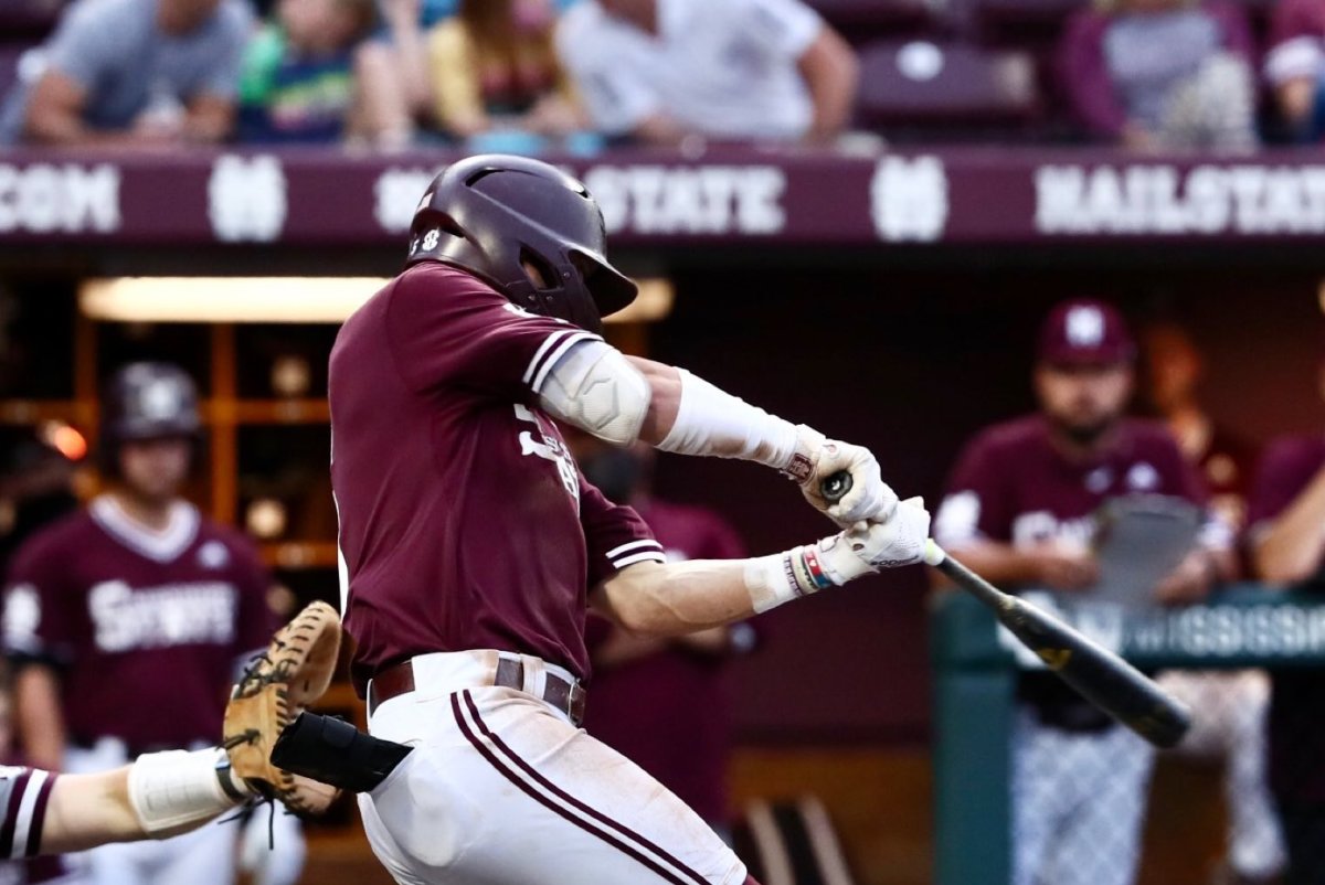 Mississippi State's Tanner Allen had four hits including a walk-off home run on Friday night. (Photo courtesy of Mississippi State athletics)
