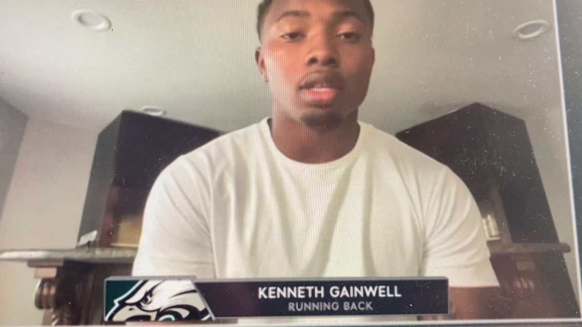 Kenny Gainwell was picked by the Eagles in the fifth round of the 2021 NFL Draft