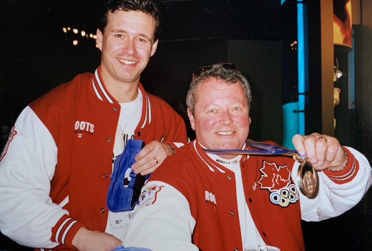 Paul Savage (right) with Collin Mitchell at Nagano 1998