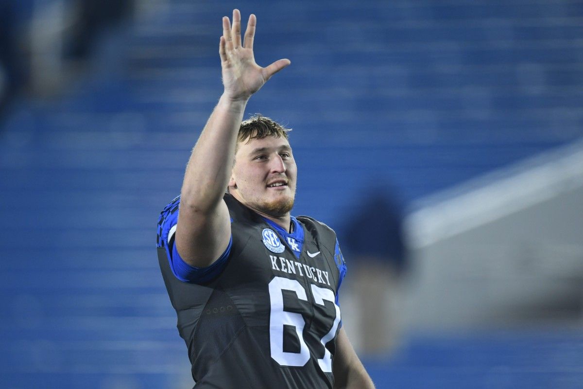 Saints offensive tackle Landon Young