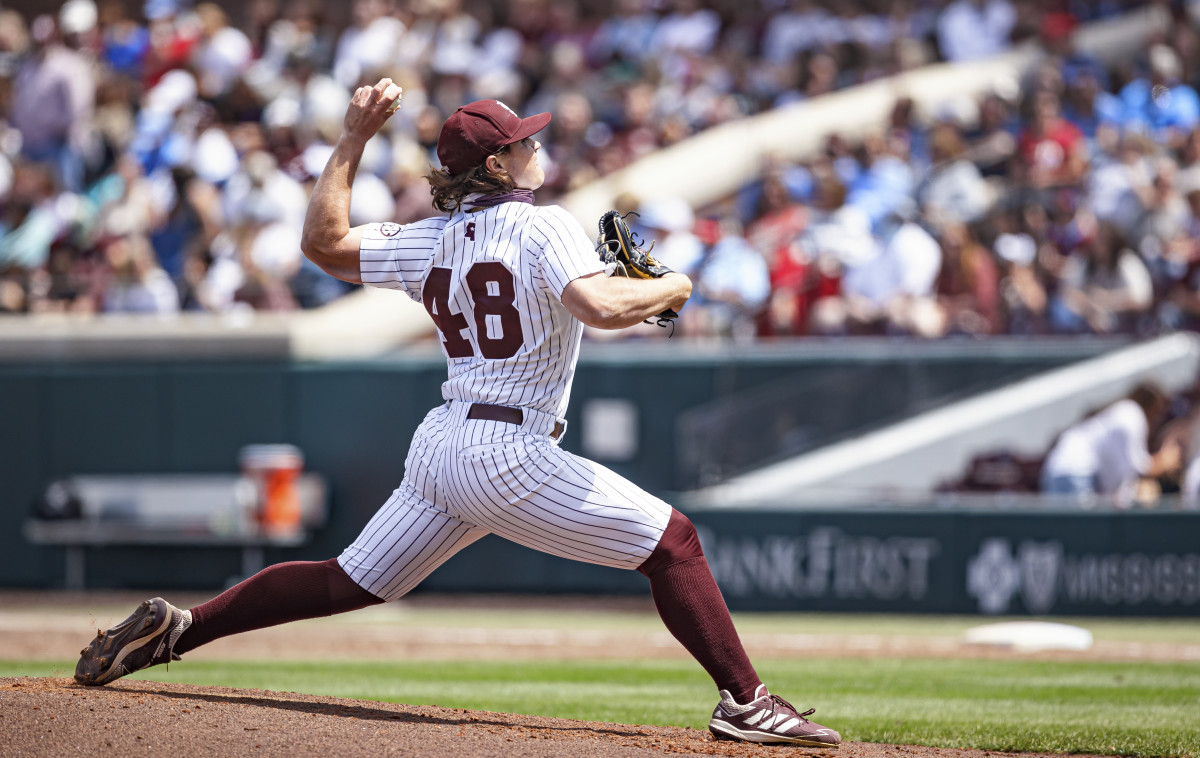 Mississippi State pitcher Houston Harding has been strong out of the bullpen of late for the Bulldogs. (Photo courtesy of Mississippi State athletics)