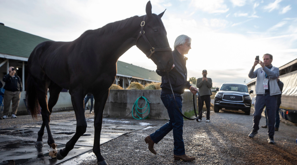 Bob Baffert and his horse Medina Spirit