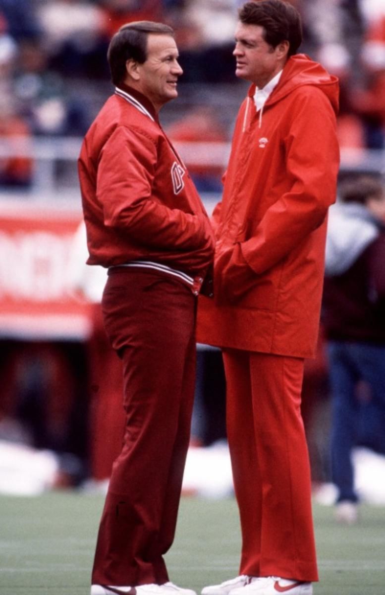 Barry Switzer and Tom Osbourne