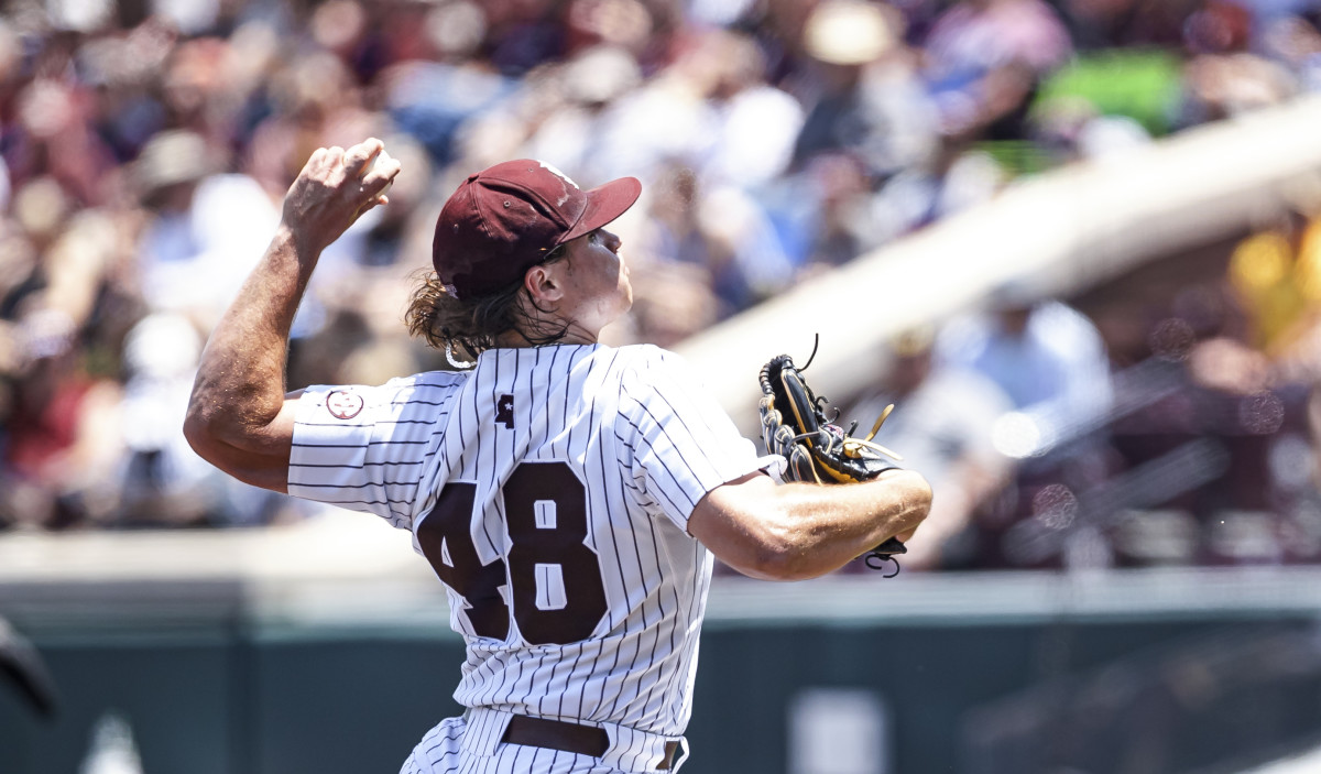 Mississippi State pitcher Houston Harding went 5 2/3 scoreless innings out of the MSU bullpen on Saturday. (File photo courtesy of Mississippi State athletics)