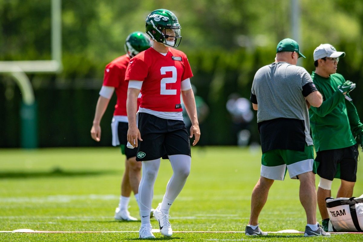 zach wilson Jets OTA's