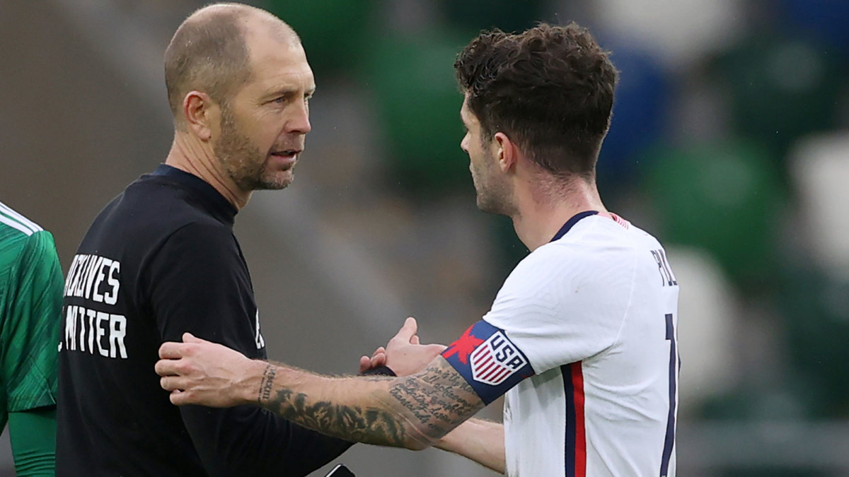 USMNT coach Gregg Berhalter and Christian Pulisic