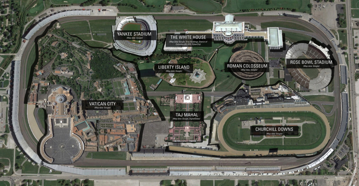 Every Big Ten Stadium Can Fit Inside - Indianapolis Motor Speedway 