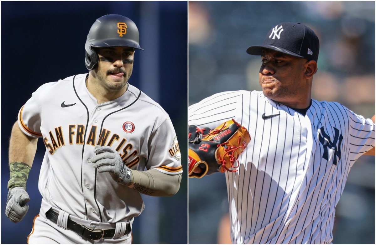 Giants OF Mike Tauchman, Yankees LHP Wandy Peralta