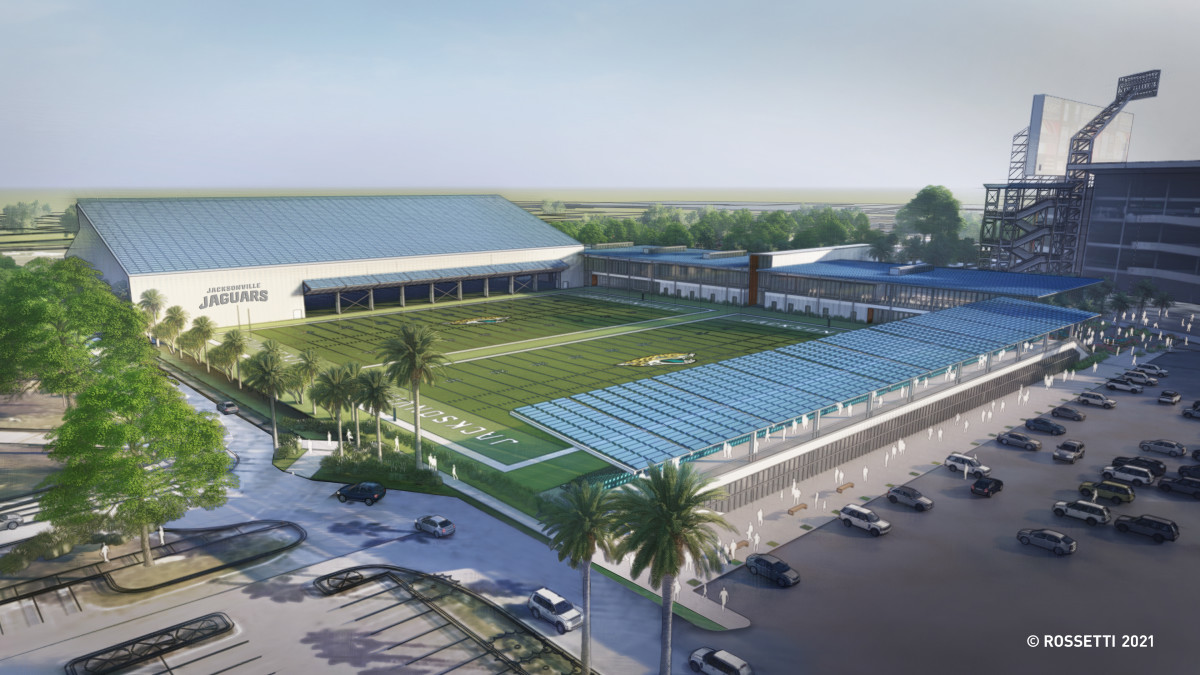 Renderings of the practice field proposal via the Jaguars.