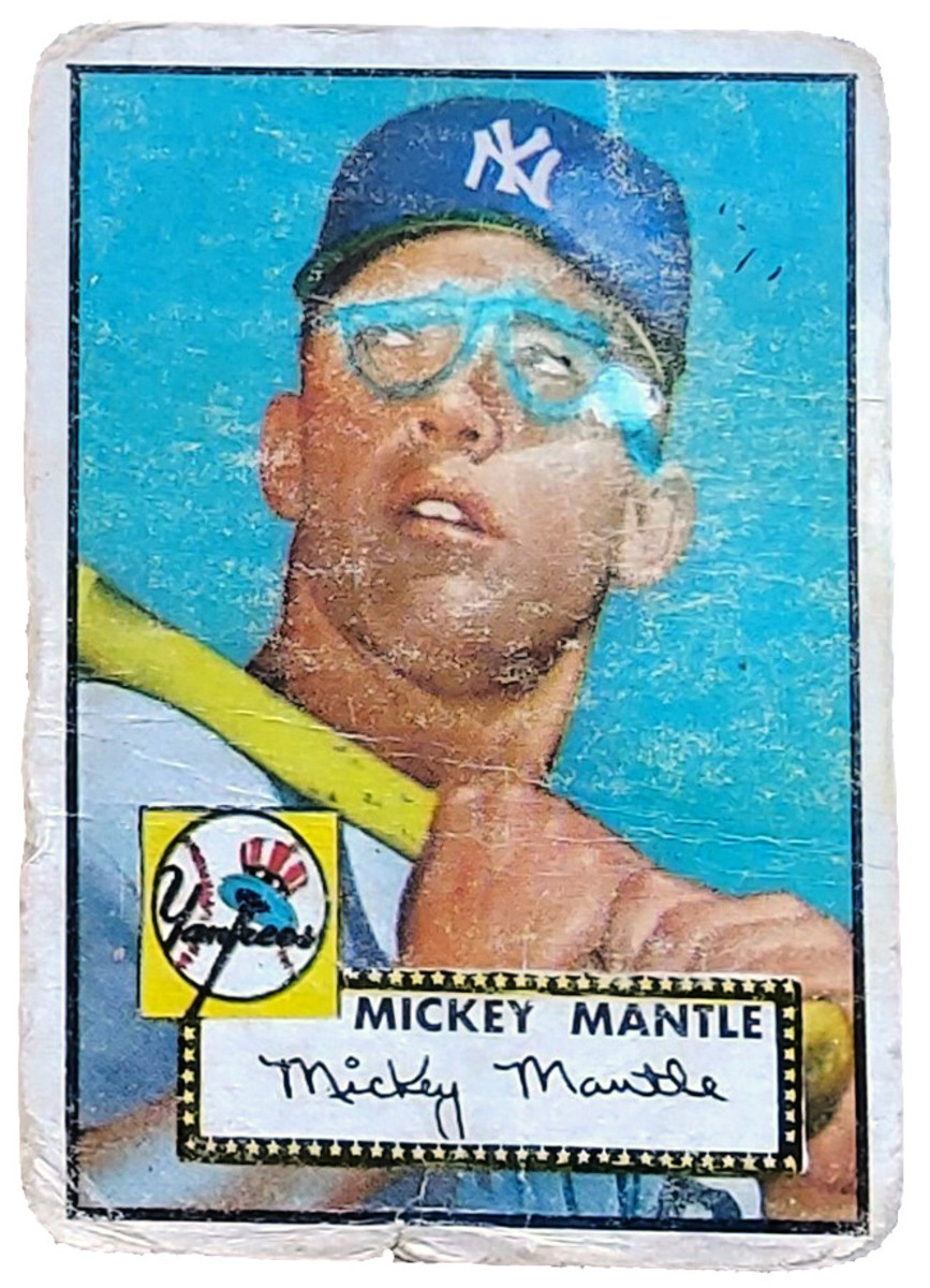 1952 Mantle Rookie Card Chase Box ;Graded Cd:22 pcks;2 50/60 Cards\vintage pack 