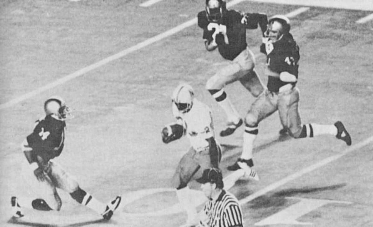 Johnny Rodgers touchdown catch against Notre Dame 1973 Orange Bowl