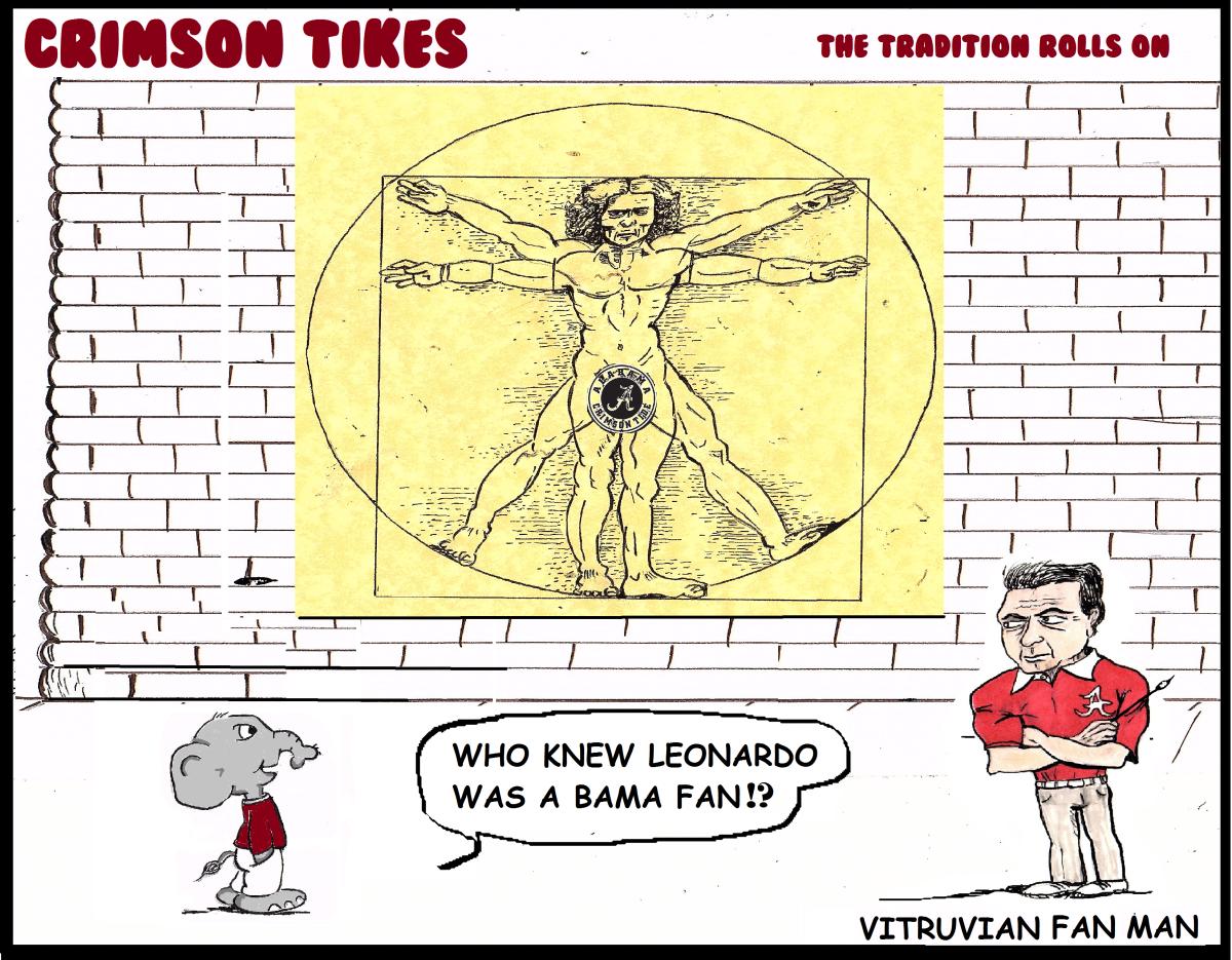 Throwback Crimson Tikes: Vitruvian Fan Man