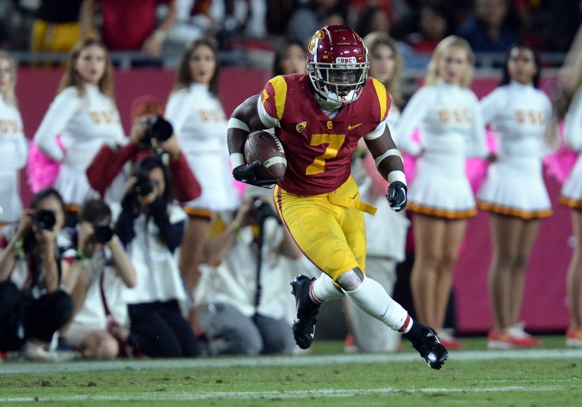 Stephen Carr gained more than 1,300 yards during his career at USC, but he's excited about finishing it at Indiana this season. (USA TODAY Sports)