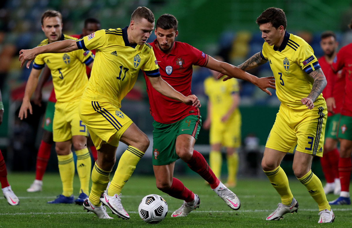 Portugal center back Ruben Dias