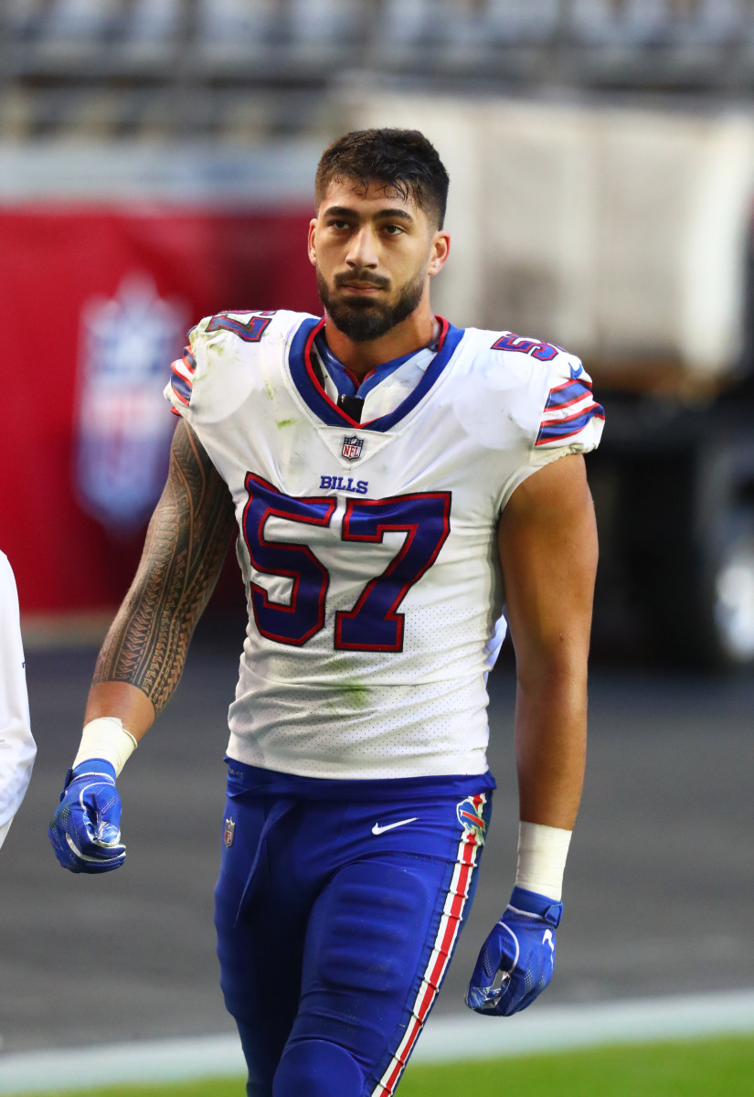 Buffalo Bills defensive end AJ Epenesa (57) against the Arizona Cardinals at State Farm Stadium.