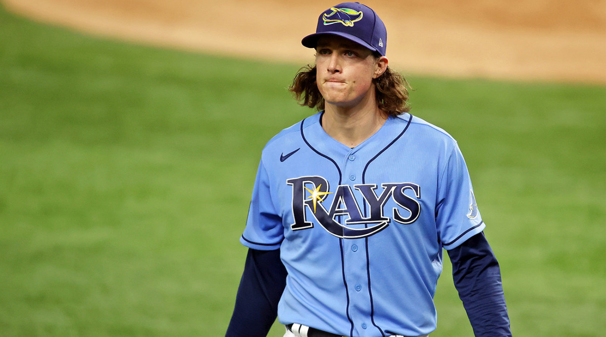 Tyler Glasnow with the Rays.