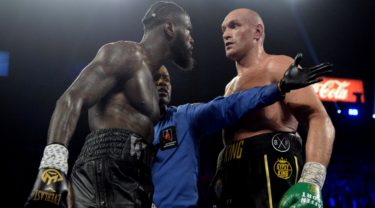 Boxers Deontay Wilder and Tyson Fury