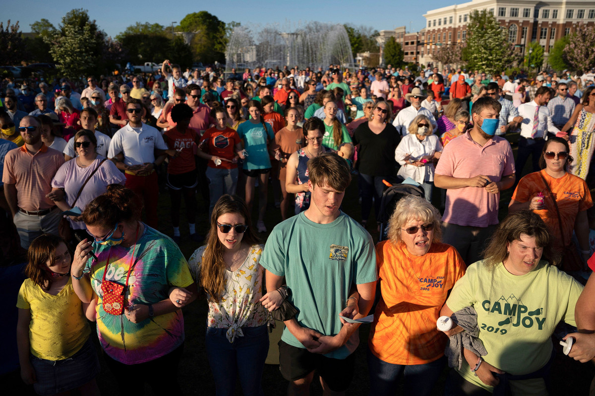 Mourners gathered for a vigil in Rock Hill the week of the shooting.