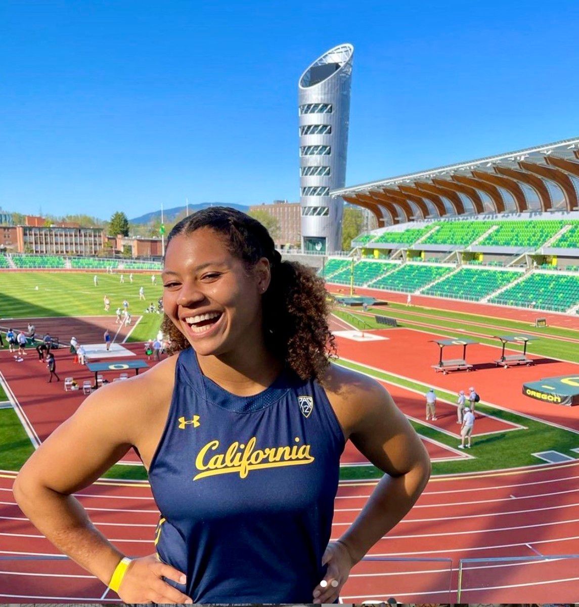Camryn Rogers at Oregon's Hayward Field