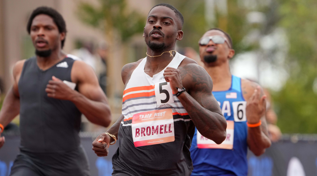 olympic male track runners