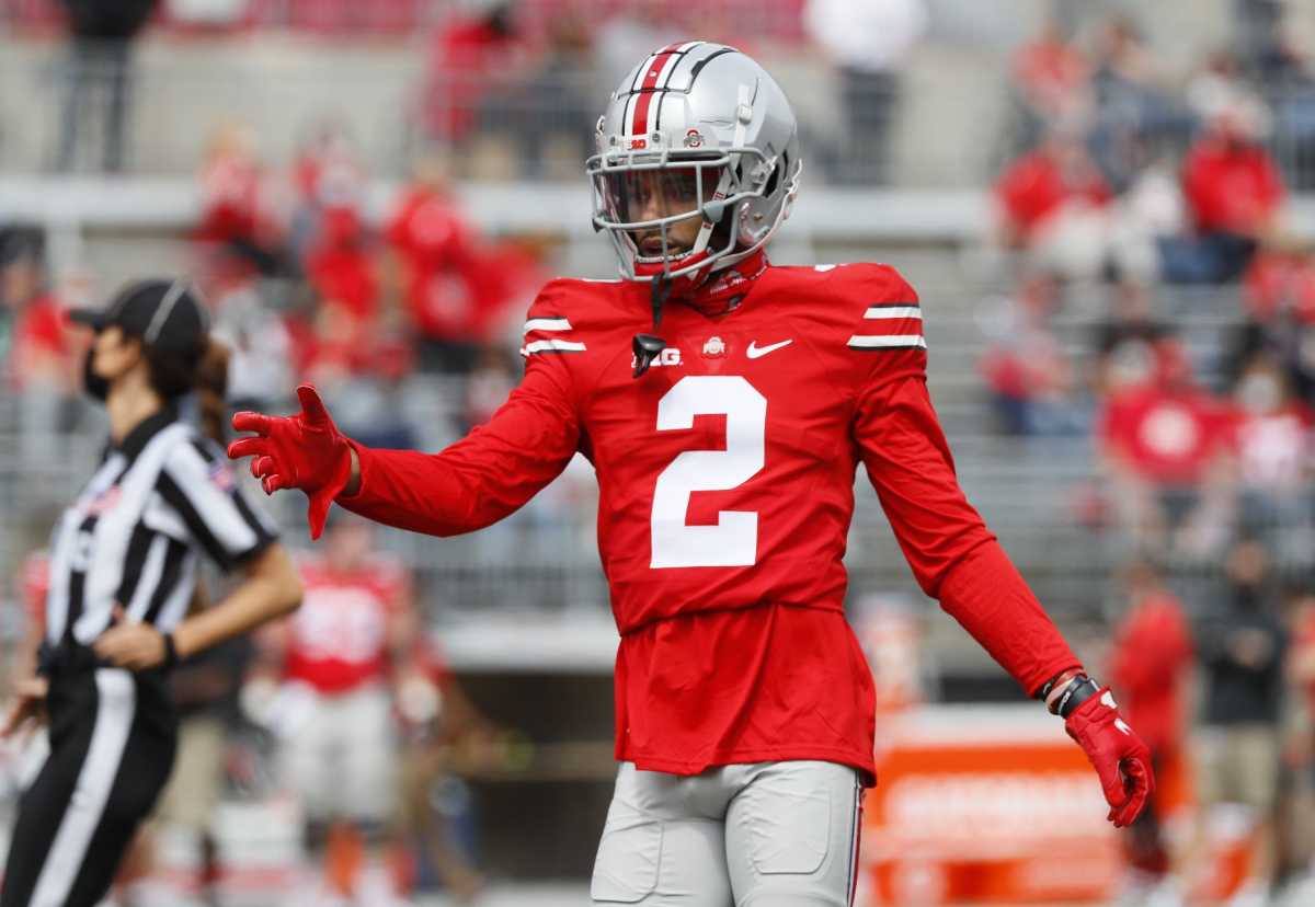 Ohio State WR Chris Olave has shown flashes of being one of the best receivers in college football.