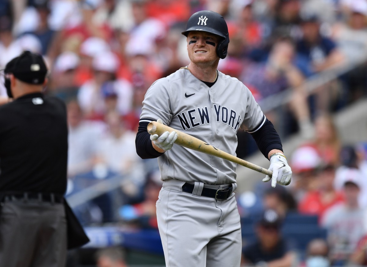 Yankees OF Clint Frazier strikes out