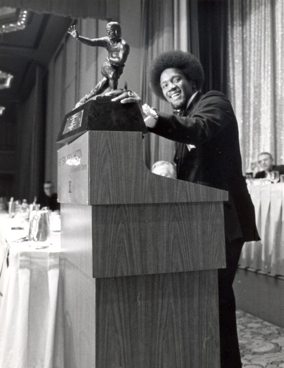 Billy Sims makes his Heisman speech