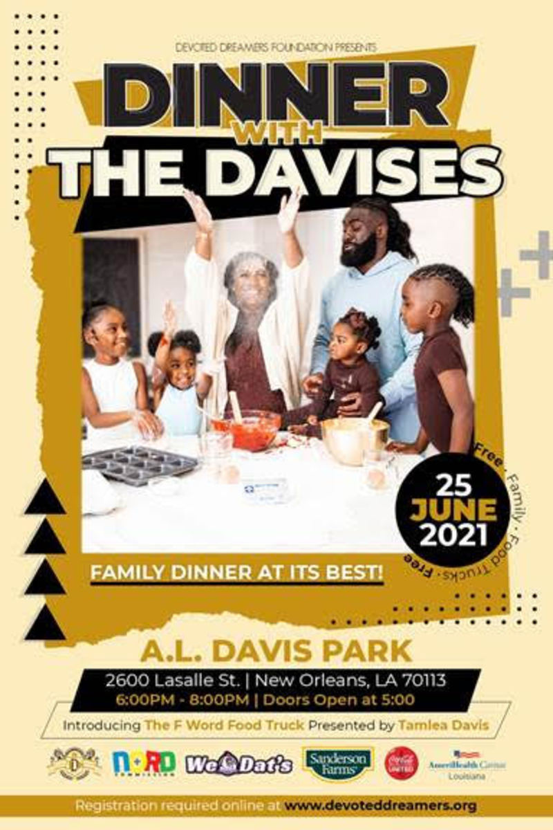 New Orleans Saints LB Demario Davis and Wife Tamela Davis' "Dinner with the Davises"