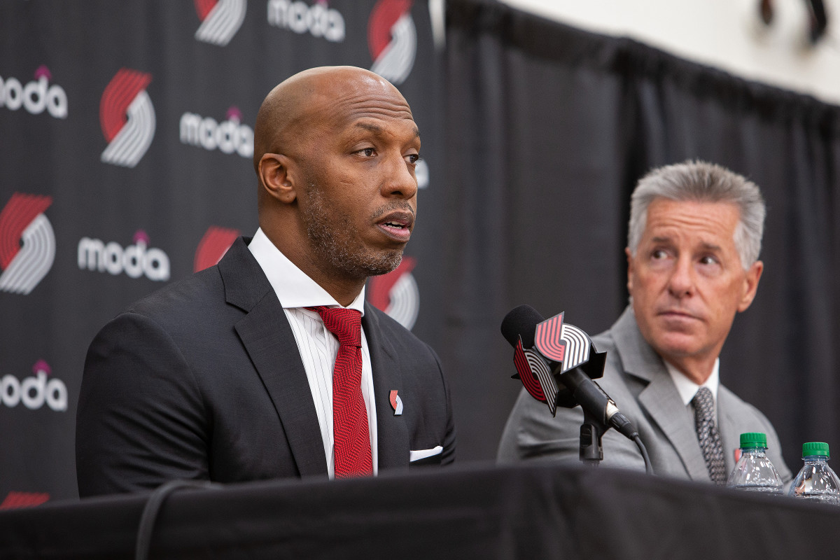 Olshey and the Blazers introduced Billups at a press conference on Tuesday.
