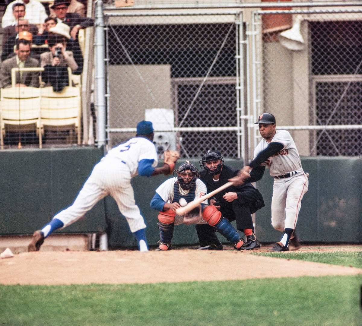 New York Giants Outfielder Willie Mays by Bettmann