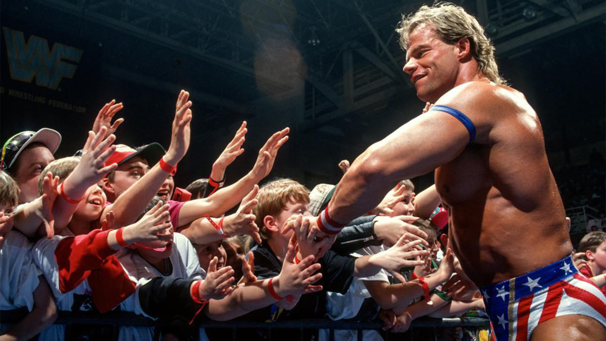 WWE's Lex Luger greets fans