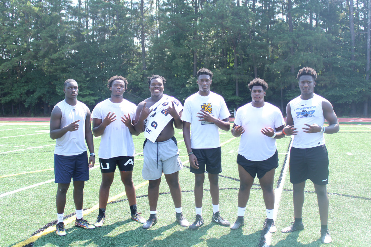 L - R: Everett Roussaw, Jr., Joshua White, Christen Miller, Adonijah Green, Kyle Mosley, and Carlton Madden