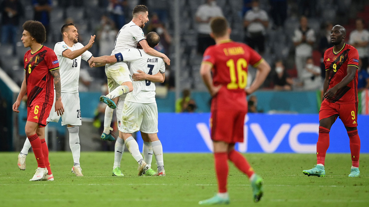 Belgium lost to Italy at Euro 2020