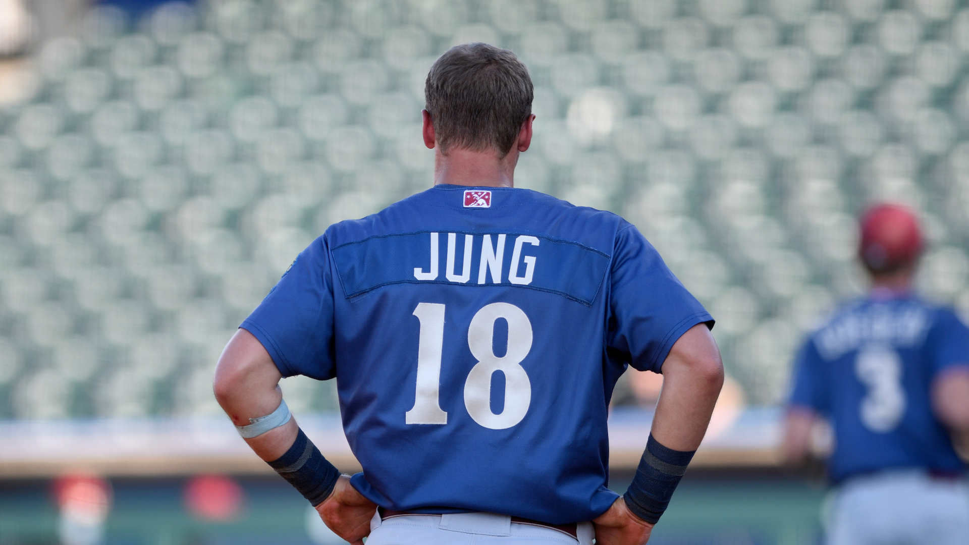 Texas Rangers Josh Jung Light Blue Replica Youth Alternate Player Jersey  S,M,L,XL,XXL,XXXL,XXXXL