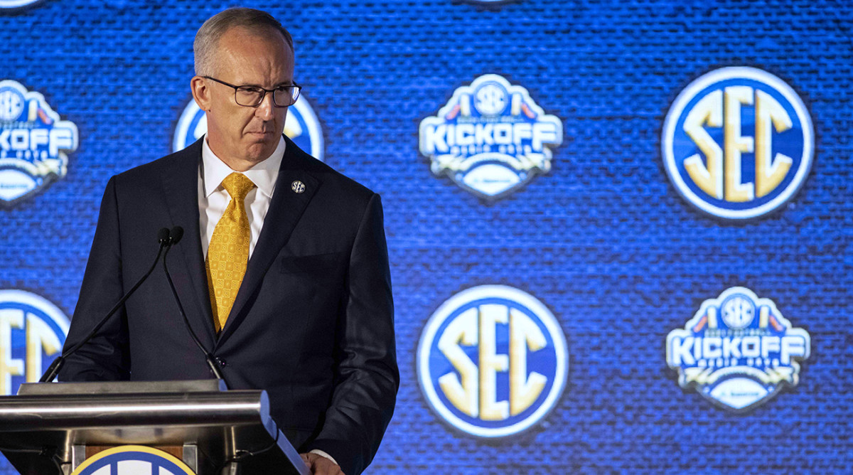 Greg Sankey at SEC Media Days.