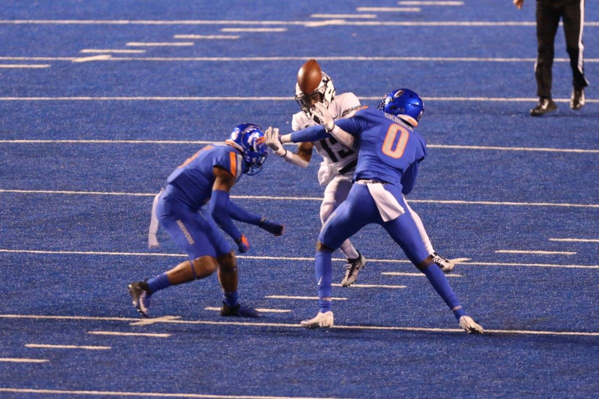JL Skinner breaking up a pass