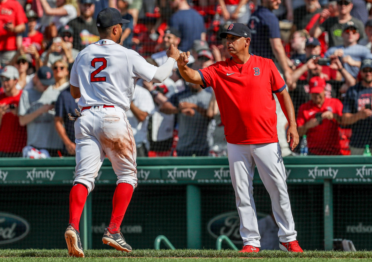 Xander Bogaerts and Alex Cora