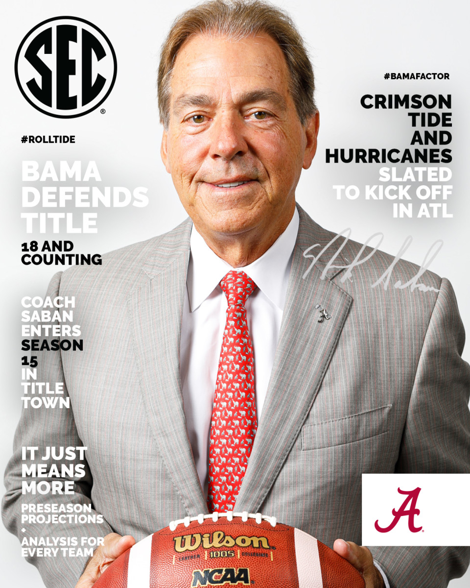 Nick Saban magazine cover, SEC Media Days